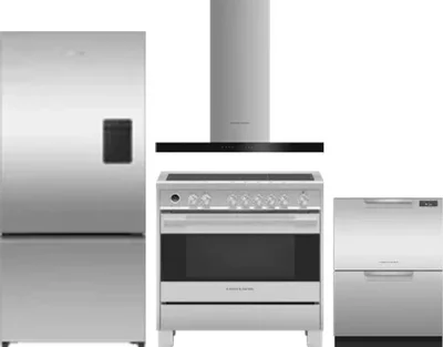 4 Piece Package Includes Refrigerator, Range, Hood And Dishwasher